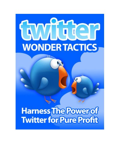 Twitter Wonder Tactics